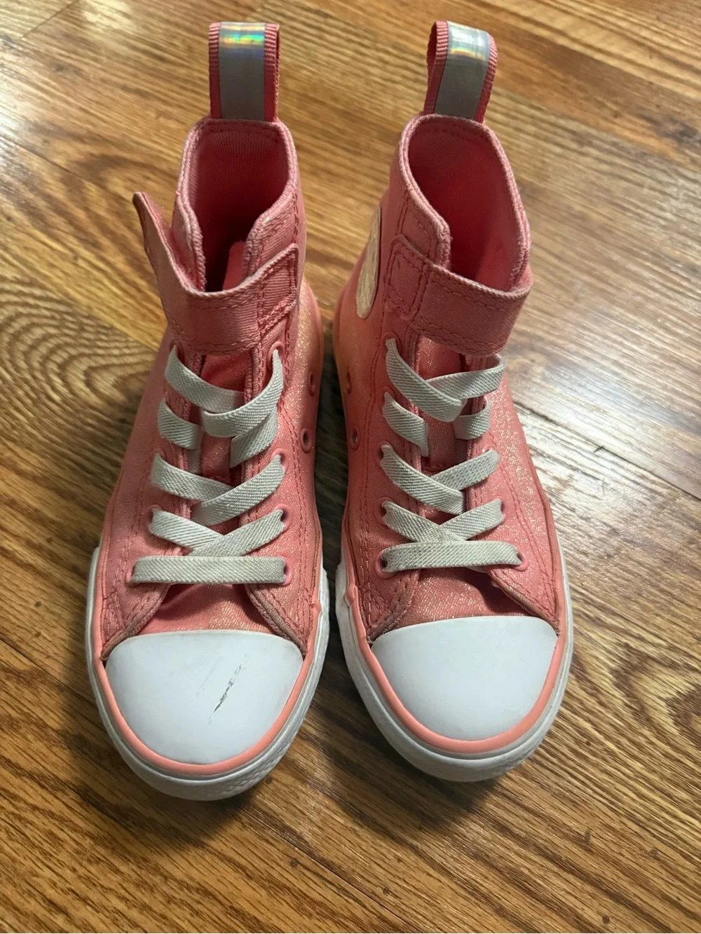 Converse Girls Chuck Taylor All Star Easy-On Iridescent High Top Shoes A03584F